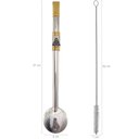 Ver imagem 2 de Bomba Chimarrão Rosca Aço Inox 304 Ouro 18k Pingente Desenho Nossa Senhora Aparecida Azul