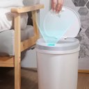 Ver imagem 7 de Lixeira Automática com Sensor 12l - Praticidade e Higiene Cor:cinza Claro