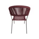 Ver imagem 3 de Kit 2 Cadeira Gourmet Corda Náutica Vermelho Bordô Base Alumínio Sofia Linha Plus