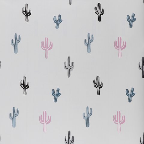 Papel Parede Adesivo Sala Quarto Rolo 45x10m Multicolorido Cactus