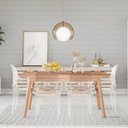 Ver imagem 2 de Mesa de Jantar Retangular 160cm x 75cm Ecograndis Vertice Marrom