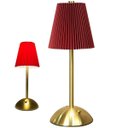 Ver imagem 1 de Luminaria de Mesa Led 3 Tons Controle de Intensidade Usb Bateria Recarragavel Abajur Quarto Cabeceir