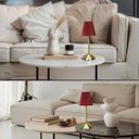 Ver imagem 5 de Luminaria de Mesa Led 3 Tons Controle de Intensidade Usb Bateria Recarragavel Abajur Quarto Cabeceir