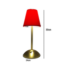 Ver imagem 2 de Luminaria de Mesa Led 3 Tons Controle de Intensidade Usb Bateria Recarragavel Abajur Quarto Cabeceir