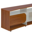 Ver mais imagens de Rack Tv 85" com 7 Nichos 2 Portas 2 Prateleiras Elegance - Cedro / Off White