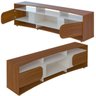 Rack Tv 85" com 7 Nichos 2 Portas 2 Prateleiras Elegance - Cedro / Off White - 5