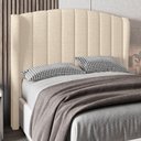 Ver imagem 2 de Cabeceira Casal Queen Cama Box 160cm Glenda I02 Linho Bege - Mpozenato