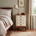 Ver imagem 3 de Mesa de Cabeceira Hanover Pés Luis Xv 80 X 53 X 40 Cm (a X L X P) - Cor Offwhite - Imbuia Glazer