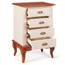 Ver imagem 4 de Mesa de Cabeceira Hanover Pés Luis Xv 80 X 53 X 40 Cm (a X L X P) - Cor Offwhite - Imbuia Glazer