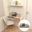 Ver imagem 7 de Escrivaninha Home Office Notebook Mesa Apoio Moderna Gaveta Byhouse