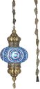 Ver imagem 2 de Lustre de Mosaico Turco Autêntico Azul Fantastico 25 cm Diametro Mosaico – YYTK450035