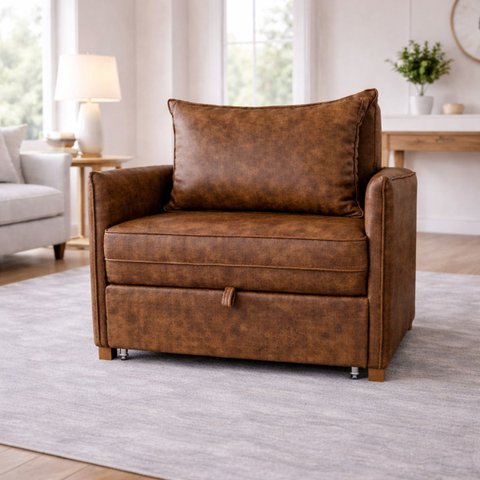 Poltrona Cama Mônica Corino Modena Decorativa Confortável Moderna Sala Quarto Recepção