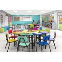 Ver imagem 2 de Conjunto Escolar Oitavado Margarida Juvenil Colorido