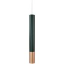 Ver imagem 1 de Pendente Tubo Preto e Cobre 33cm Led 12w 3000k Bivolt Embu Led