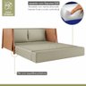 Sofá Cama 2 Lugares M09 Mais Decor Cobre/linho Bege - 4