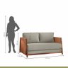 Sofá Cama 2 Lugares M09 Mais Decor Cobre/linho Bege - 6