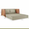 Sofá Cama 2 Lugares M09 Mais Decor Cobre/linho Bege - 7