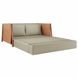 Sofá Cama 2 Lugares M09 Mais Decor Cobre/linho Bege - 9