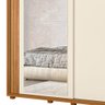 Guarda Roupa Casal com Espelho 221cm Portas Flex Milena A02 Carvalho Grife/Off White - Mpozenato - 10