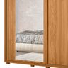 Guarda Roupa Casal com Espelho 221cm Portas Flex Milena A02 Carvalho Grife/Off White - Mpozenato - 7