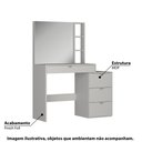 Ver imagem 2 de Penteadeira com Espelho e 4 Gavetas - Branco