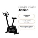 Ver imagem 2 de Bicicleta Ergométrica Vertical Athletic Action Magnética 8 Níveis 140kg Suportados Silenciosa e