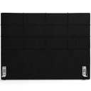 Ver imagem 7 de Kit Cabeceira Cama Box King 195cm com Calçadeira Roma W01 Couríssimo Preto - Lyam