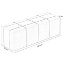 Ver imagem 6 de Kit Cabeceira Cama Box King 195cm com Calçadeira Roma W01 Couríssimo Preto - Lyam