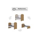Ver imagem 7 de Quarto Infantil Completo Bala de Menta 2 Peças (1 Guarda Roupa + 1 Berço) Qi94 Branco - Henn