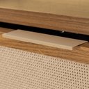 Ver imagem 5 de Sapateira Kaki 4 Portas 105 cm X 35 cm Louro Freijó - Telinha Rattan
