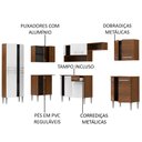 Ver imagem 5 de Armário de Cozinha Completa de Canto 481cm Rustic/Branco Emilly Moon Madesa 01