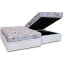 Ver imagem 1 de Conjunto Box Baú Queen: Colchão Espuma Herval D28 St. Louis + Base Crc Linhão White (158x198)