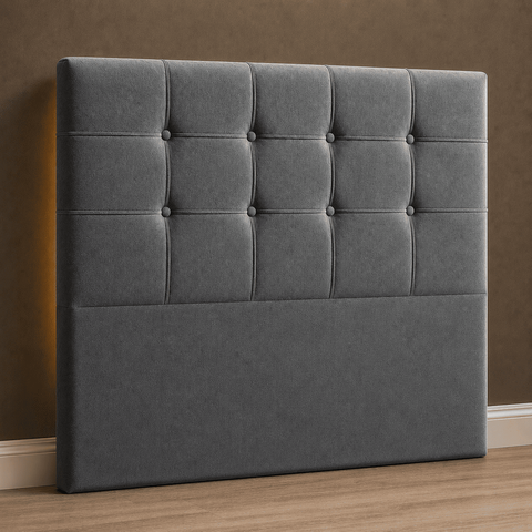 Cabeceira Casal King Cama Box Estofada Virginia 195 cm Veludo