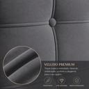 Ver imagem 3 de Cabeceira Casal King Cama Box Estofada Virginia 195 cm Veludo