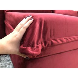 Sofá Retrátil Reclinável 2,10 m Vinho 507 Campo Grande - 7