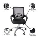 Ver imagem 4 de Kit 6 Cadeiras de Escritório Begonia Tela Mesh Ergonômica - Preto