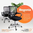 Ver mais imagens de Kit 10 Cadeiras Begônia Ergonômica Tela Mesh Apoio Lombar até 120kg