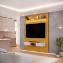 Ver imagem 4 de Painel Trento para TV com Bancada 183 Ripado Cedro com LED- DJ Móveis