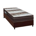 Ver imagem 1 de Cama Box Solteiro: Colchão Ortopédico Ortobom Light + Base Crc Courano Brown(88x188)