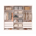 Ver imagem 7 de Guarda-Roupa Grande Casal 3 Portas de Correr com 1 Espelho e 6 Gavetas Lucky Branco