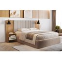 Ver imagem 1 de Painel Cama Box Casal Everest com 2 Mesa de Cabeceira Novo Horizonte Cumaru/Fendi