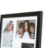 Quadro Painel Multifotos 8 fotos 10x15 Paspatur e Vidro Comum - Preto com Branco - 5