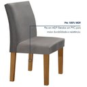 Ver imagem 5 de Conjunto Sala de Jantar Mesa Tampo Mdf e Vidro 160x80cm com 6 Cadeiras Espanha Yescasa