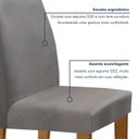 Ver imagem 7 de Conjunto Sala de Jantar Mesa Tampo MDF e Vidro 160x80cm com 6 Cadeiras Espanha Yescasa
