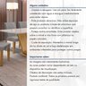 Conjunto Sala de Jantar Mesa Tampo Mdf e Vidro 160x80cm com 6 Cadeiras Espanha Yescasa - 13