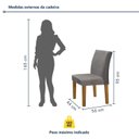 Ver imagem 4 de Conjunto Sala de Jantar Mesa Tampo Mdf e Vidro 160x80cm com 6 Cadeiras Espanha Yescasa