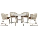 Ver imagem 1 de Mesa com 4 Cadeiras e Noronha Estofado 9 Trama Original Rami