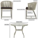 Ver imagem 2 de Mesa com 4 Cadeiras e Noronha Estofado 9 Trama Original Rami