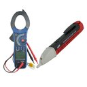 Ver imagem 1 de Kit Alicate Volt Amperímetro True Rmsv 600v Detector Tensão Indicação Visual Tv-600 Portátil