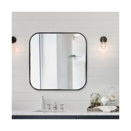 Espelho Retangular com Moldura Metal Decorativo Sala Hall Parede 70x50 Cm - 3